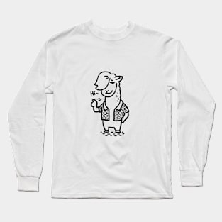 Hi, Llama Long Sleeve T-Shirt